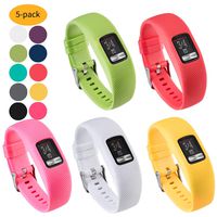 Watbro Compatible with Garmin Vivofit 4 Bands, Silicone Replacement Watch Band Strap for Garmin Vivofit 4 Activity Tracker, Sport Colorful Wristband for Vivofit 4 Smartwatch Women Men Large Small