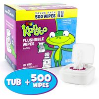 Kandoo Flushable Wipes 10X Refill + Tub - Sensitive