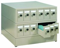 Quincy 100SCKB Beige Steel Slide Cabinet, 18.75" Length x 15.75" Width x 4-7/8" Height, 5000 Slide