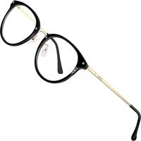 ATTCL Blue Light Blocking Glasses Women Round Anti Blue Light Computer Glasses UV400 Anti Eyestrain 19702gold