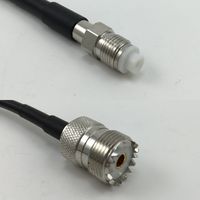 6 inch RGU178 FME FEMALE to SO239 UHF Female Pigtail Jumper RF coaxial cable 50ohm High Quality Quick USA Shipping