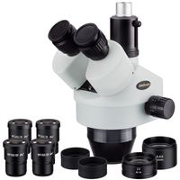 AmScope SM35180T 3.5X-180X Trinocular Zoom Power Stereo Microscope Head