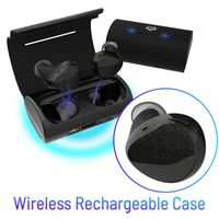 Cobble Pro BT 5.0 True Wireless Earbuds with Qi-Enabled Wireless Charging Case 1300mAh, Auto Power On and Pairing In-Ear Stereo Headphones Earphones, Dual Built-in Mic, 30H Playtime One Button Control