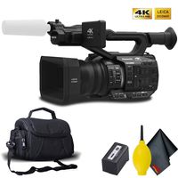 Panasonic AG-UX90 4K/HD Professional Camcorder with Carrying Case and Cleaning Kit
