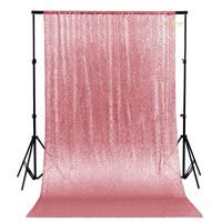 Glitter Backdrop Fuchsia Pink 10FTx10FT Shimmer Sequin Fabri Photography Backdrop Shimmer Curtains for Backdrop-0827E