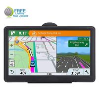 GPS Navigation System, LONGRUF 7-inch 8GB-256MB Satellite Navigator, top-Loaded US and North America Latest 2019 map Lifetime Free Update