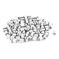 uxcell 100pcs 4-40 0.197 inches Female Thread Brass Hex Nut Spacer Standoff Pillar