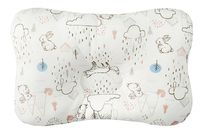 W WelLifes 100% Natural Organic Bamboo Breathable 3D Air Mesh Baby Pillow for Newborn Head Shaping Organic Cotton Soft Head Protector Gift Bunny