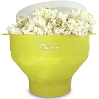Original Salbree Microwave Popcorn Popper, Silicone Popcorn Maker, Collapsible Bowl BPA Free - 18 Colors Available (Lime) ...