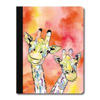 Tree-Free Greetings Cute Giraffe Pair Soft Cover 140 Page  College Ruled Notebook, 9.75 x 7.25 Inches (CJ48665)