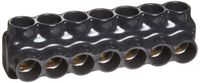 Morris Products 97557 Multi-Cable Connector, Insulated, Single Entry, Black, 7 Ports, 350 - 6 Wire Range, 5/16" Allen Hex 7 Ports, 350 - 6 Wire Range, 5/16" Allen Hex