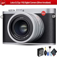 Leica Q (Typ 116) Digital Camera (Silver Anodized) 19022 - Starter Bundle