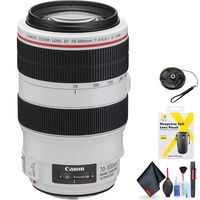 Canon EF 70-300mm f/4-5.6L is USM Lens for Canon EF Mount + Accessories (International Model)