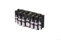 Storacell by Powerpax A9 Multi-Pack Battery Caddy, Black
