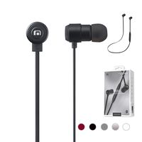 MobiFren Holeic Noise Cancelling Wireless Bluetooth Earbuds Hi-Fi Quality Stereo Sound Metal Ear Body with Smartphone Mobile App-Magnetic Earphones for Sport, Running Sweat-Proof [Matte Black]