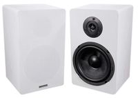 Pair ROCKVILLE RockShelf 68W White 6.5" Home Bookshelf Speakers W/Kevlar Woofers