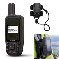 Garmin GPSMAP 64sc GPS Hiking GPS Bundle | with Backpack Tether Mount | GPS/GLONASS Handheld | Rugged, Built-in Sensors & Camera