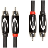 Roland 3ft Interconnect Cable, Dual RCA-RCA, Black series (RCC-3-2R2R)