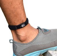 B-Great Hook Loop Ankle Strap for Compatible with Fitbit Inspire HR/Fitbit Inspire, Ankle Strap for Men and Women (Black)