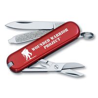 Victorinox Swiss Army Classic SD Pocket Knife, Red with WWP Logo