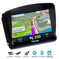 GPS Navigation for Cars, 7-inch Portable Car GPS Navigation System, Built-in 8GB-256MB Real Voice Turn Alarm Satellite Navigator.Lifetime Free Map Updates
