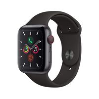 Apple Watch Series 5 (GPS + Cellular, 44mm) - Space Gray Aluminum Case with Black Sport Band