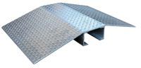 Vestil FHCR-48-36-4 Fabricated Aluminum Hose and Crossover, 3/8" Thick, 4" Usable Span Width, 2000 lb Capacity, 36" Length, 48" Width, 3.375" Height