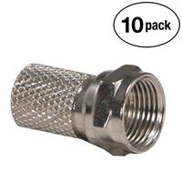 InstallerParts (10 Pack RG6 F-Type Twist-on Connector