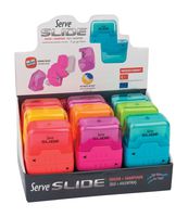 Serve ZIP-SLIDE Slide Eraser + Sharpener Combo, 9-Piece Assorted Colors