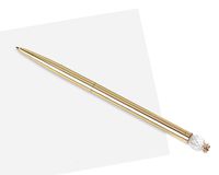 Papyrus Desk Accessories, Gold Pen with Pineapple Top, 1-Count