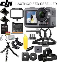 DJI 2019 Osmo Action with Dual Touch Display 4K HDR Waterproof Camera Essentials Travel Bundle