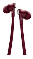 TCL Mtro100 in-Ear Earbuds Wired Noise Isolating Headphones with Built-in Mic and Tangle Free Flat Cables - Burgundy Crush