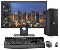 Dell Optiplex 3050 SFF Desktop PC Bundle with Intel i5-6500, 16GB DDR4, 500GB SSD, 1 x Dell 24" E2417H, WiFi, Win 10 Pro, Wireless Keyboard and Mouse (Renewed)