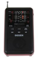 Degen DE36 Rechargeable AM FM Shortwave Radio & MP3 Player with Built-in Micro SD TF Card Reader