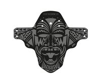 All Mountain Style AMSMG1MOGY Front Mudguard - Protects you and your bike from waste and dirt, Fractal/Skull , Grey/Maori , One size