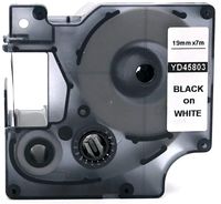 Black on White Label Tape Compatible for DYMO D1 45803 S0720830 19mm