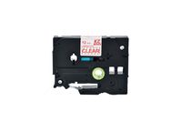 Compatible for Brother Tze132 0.47 Inch 26.2feet (12mm/8m) P Touch Laminated red on Clear Standard Replace Waterproof Label Tape Maker PT-H110/PT-D200/PT-D210/PT-D400/PT-D600/PT-1280/PT-1290(1PACK)