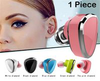 Single Earbud Wireless Bluetooth 4.1 - By Sound Force For Women Men. LQQK And Feel Amazing. Works On Apple Android Cell Phone - Mic For Hands Free Calling- 5 incredible Colors And USB Bracelet Charger