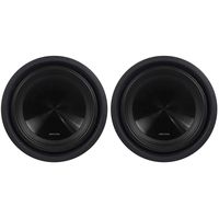 (2) Alpine SWT-10S2 10" Single 2-Ohm Shallow Mount Car/Truck Subwoofers Totaling 2000 Watt Peak/700 Watt RMS with a Kevlar Reinforced Pulp Cone