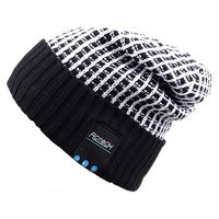 Mydeal Wireless Bluetooth Beanie Hat Cap Dual Knit for Men Women with Stereo Headphones Headsets Earphones Speakers Hands-Free Phone Call for Gym Skiing Running Skating Walking, Black