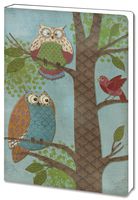 Tree-Free Greetings Recycled Soft Cover Journal, Ruled, 5.5 x 7.5 Inches, 160 Pages, Fantasy Owls II Vertical Themed Paul Brent Art (88517)