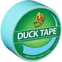Duck Brand 240980 Color Duck Tape, Frozen Blue, 1.88-Inch by 20 Yards, Single Roll