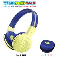 SIMOLIO Wireless Bluetooth Kids Headphones with Volume Limited, Hearing Protection Kids Wireless Headset, Wireless Headphones for Kids, Bluetooth Headsets for Girls,Boys, Gifts(Yellow)