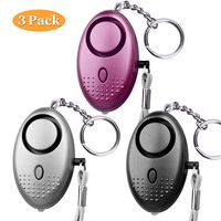 Personal Alarm, 140db SLB Emergency Self-Defense Security Alarm Keychain with Mini LED Light for Women Girls Elderly Safety, CE Certified (3 Pack) (Mixed Color)