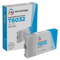LD Products Remanufactured Ink Cartridge Replacement for Epson T6032  ( Cyan , 1 pk )