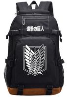 Gumstyle Attack on Titan Luminous School Bag College Backpack Bookbags Student Laptop Bags