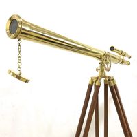 Floor Standing Brass Griffith Astro Telescope 64" - Floor Standing Telescope - Brass