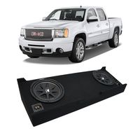Compatible with 2007-2013 GMC Sierra Crew Cab Truck Kicker Comp C10 Dual 10" Sub Box Enclosure New - Final 2 Ohm