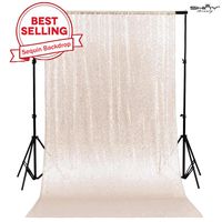 Ivory Shimmer Backdrop Ivory-10FTx10FT-Sequin Photo Backdrop Elegant Backdrops 10x10-SEQUIN-BACKDROP-CURTAIN-0821E