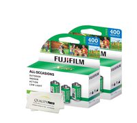 Fuji Superia X-TRA 3 Pack ISO 400 36 Exp. 35mm Film, Total 216 Exposures (2 Pack) + Quality Photo Ultra Soft Microfiber Cloth ...